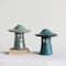 Hello Honey® 9" Stoneware Mushroom Lantern with Lid Set, 2ct.